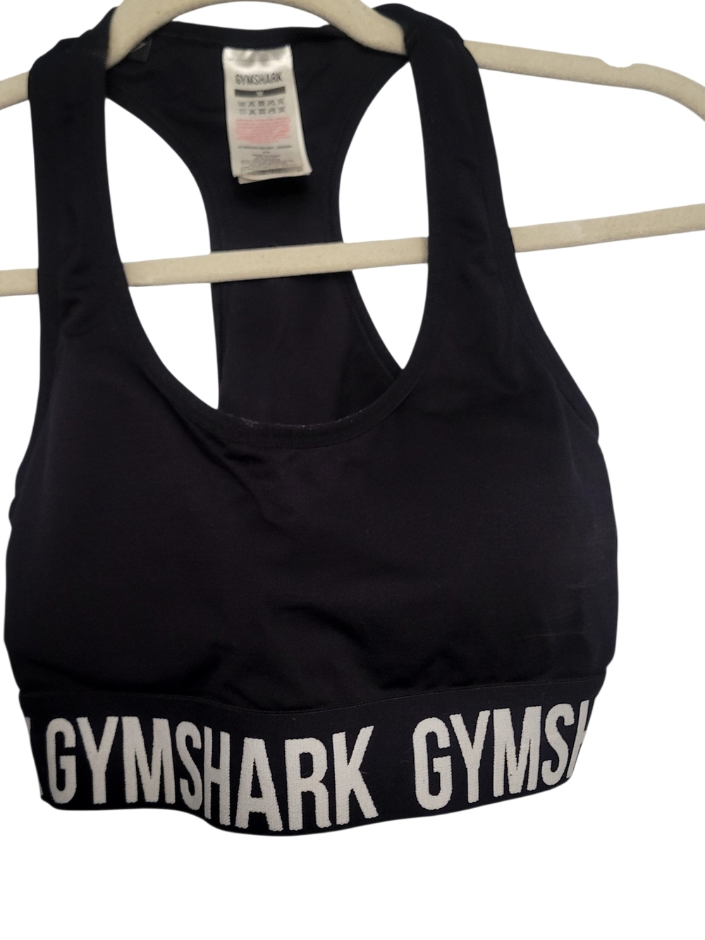 Gymshark Women's Black Racerback Sports Bra
